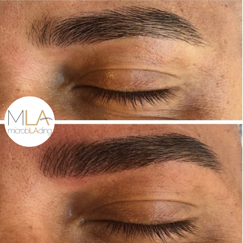 Microblading for Men Before and After Photo 3